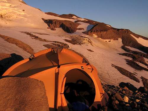 Campsite near Eliot Glacier, Mt. Hood. 7.13.08