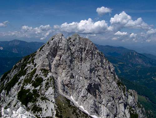 SE ridge from Jezersko sedlo (pass)