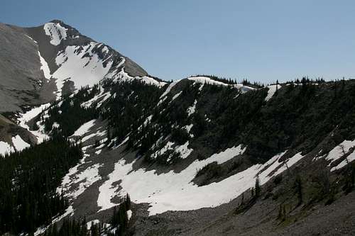 North Ridge from Route Creek Pass