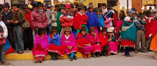 Alausi, native people. Ecuador