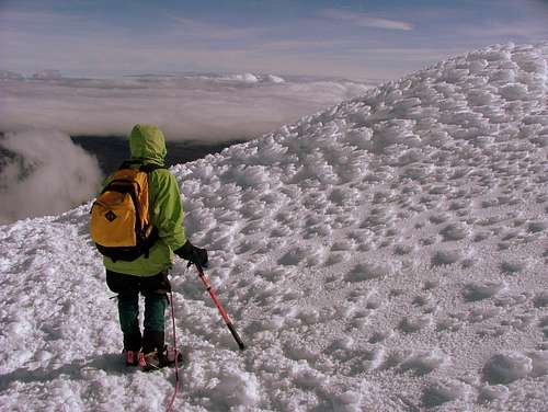 Snow formations in Cotopaxi.
