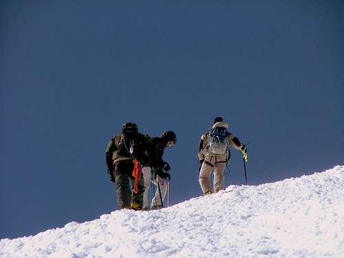Afternoon climbers in Cotopaxi.