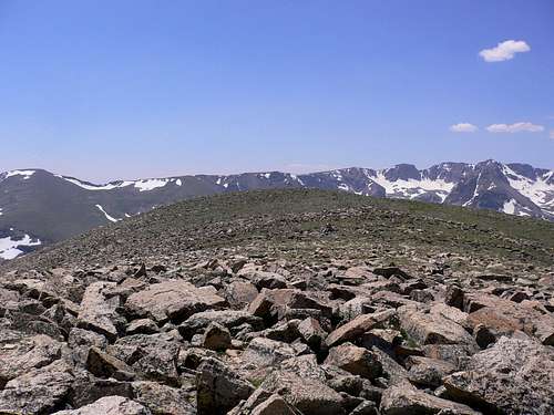 St Vrain Mountain Summit - West View