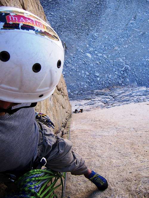 Looking down the Red Dihedral pitch