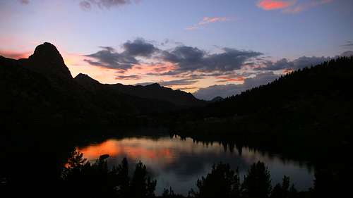 lake and sunset