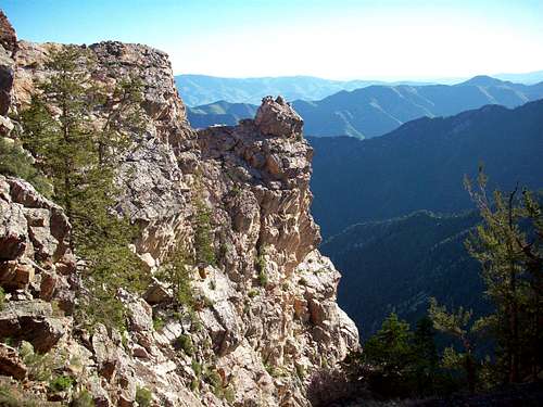 Rock outcrop above North's Fork