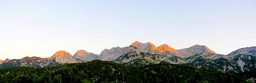 South Bohinj ridge sunset