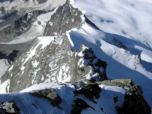 View from Dent Blanche 4357m
