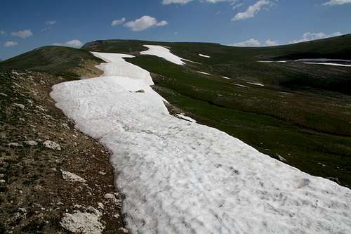 Tundra Ridges Leading to Beartooth Butte
