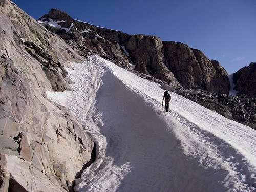 The traverse from Dinwoody to Goosedneck Glacier