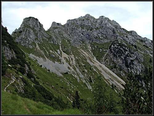 Cima del Cacciatore / Kamniti Lovec SW slopes