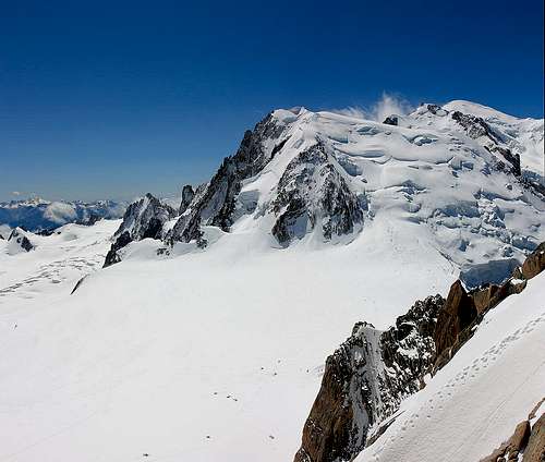 Mont Blanc du Tacul from Aiguille du Midi