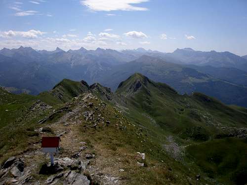 Eastwards panorama from the summit