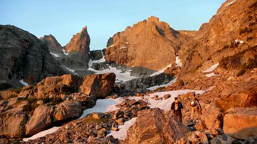 Alpenglow on The Sharkstooth