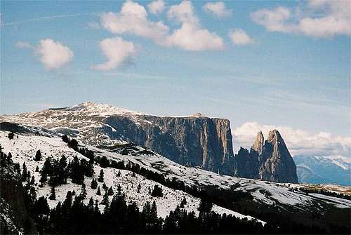 Schlern with Petz (2563m),...