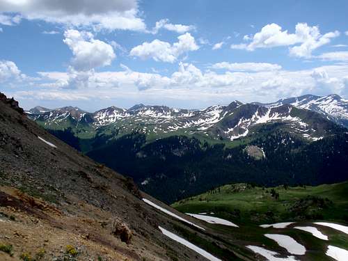 Looking south from Trailrider Pass
