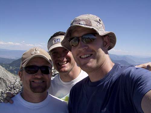 3 Amigos atop Lone Peak