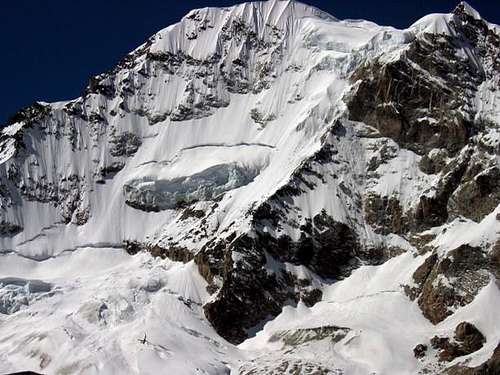 view of the 1000 m west face, June 08