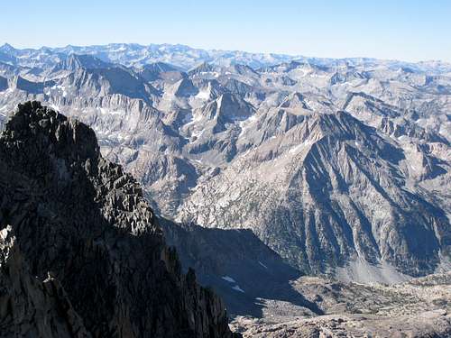 Panorama from near summit of Thunderbolt Peak