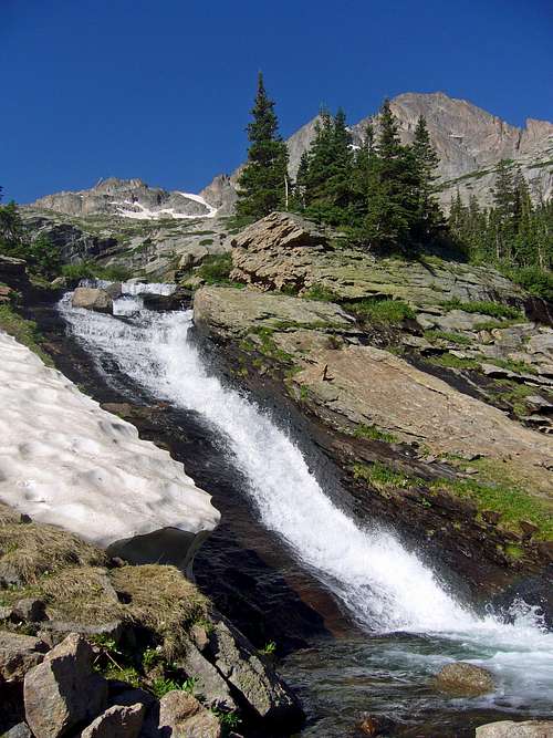 Waterfall in Glacier Gorge