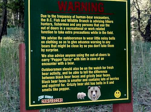 Bear Warnings