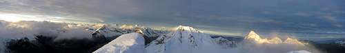 Panorama from Alpamayo Summit (5947m)