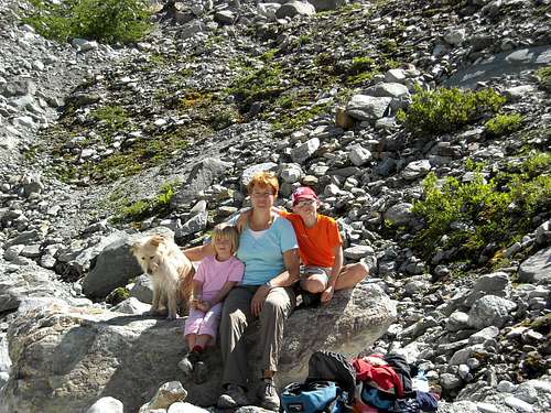 Hiking family