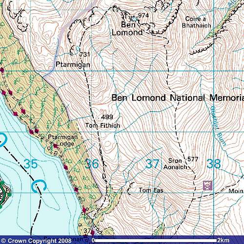 Ben Lomond Map