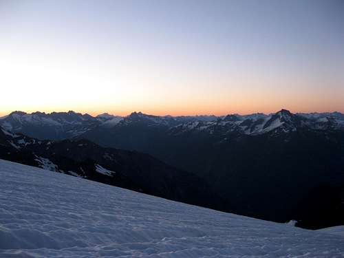 Sunrise on the Sulphide Glacier