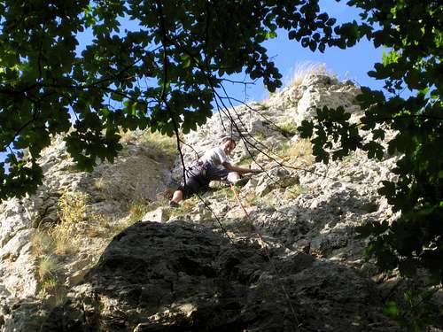 Climbing at Beutelfels