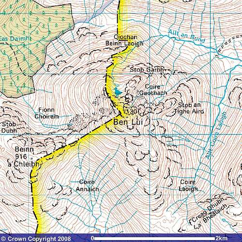 Beinn Laoigh Map