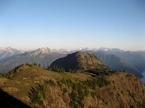 Looking back on the lower North Ridge of Jack Mt.