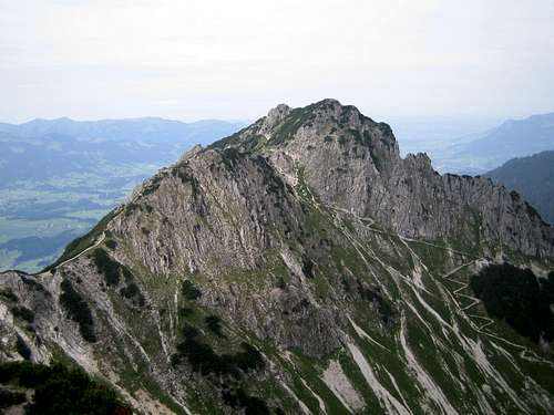 Ridge from Geißalphorn to Rubihorn
