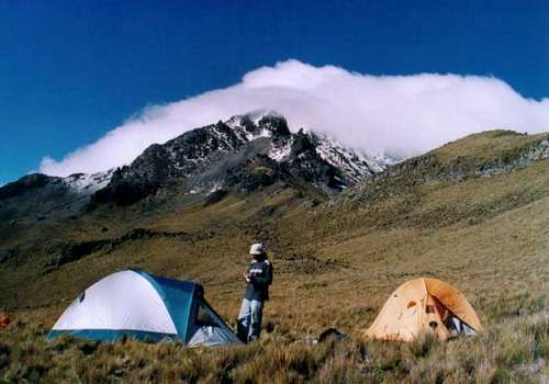 Our campsite at 4200m on Cotacachi
