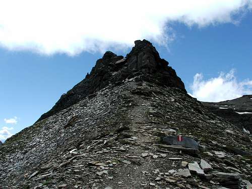 The summit and the last ridge