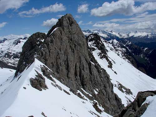 High needle of Forcau from the west