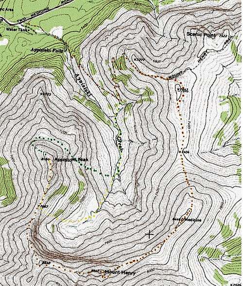 Scenic Point Ridgewalk Topo