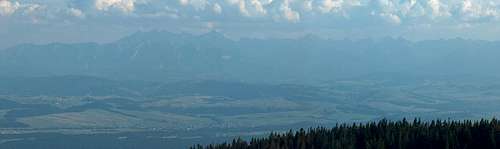 View to Tatras from Gorce