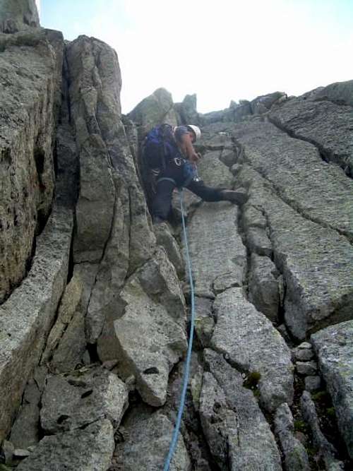 Climbing the West-ridge