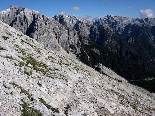 Descending from Mala Mojstrovka