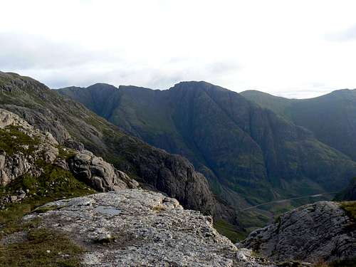 A Section of the Aonach Eagach ridge