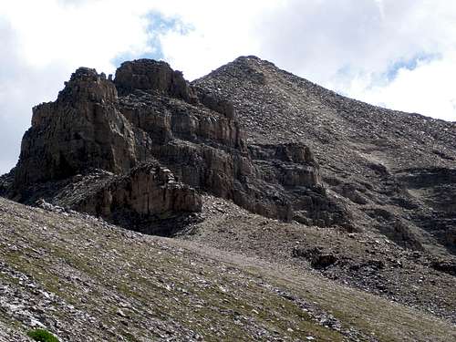 North cliffs of Yard Peak