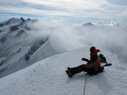 Summit of Breithorn 4164m