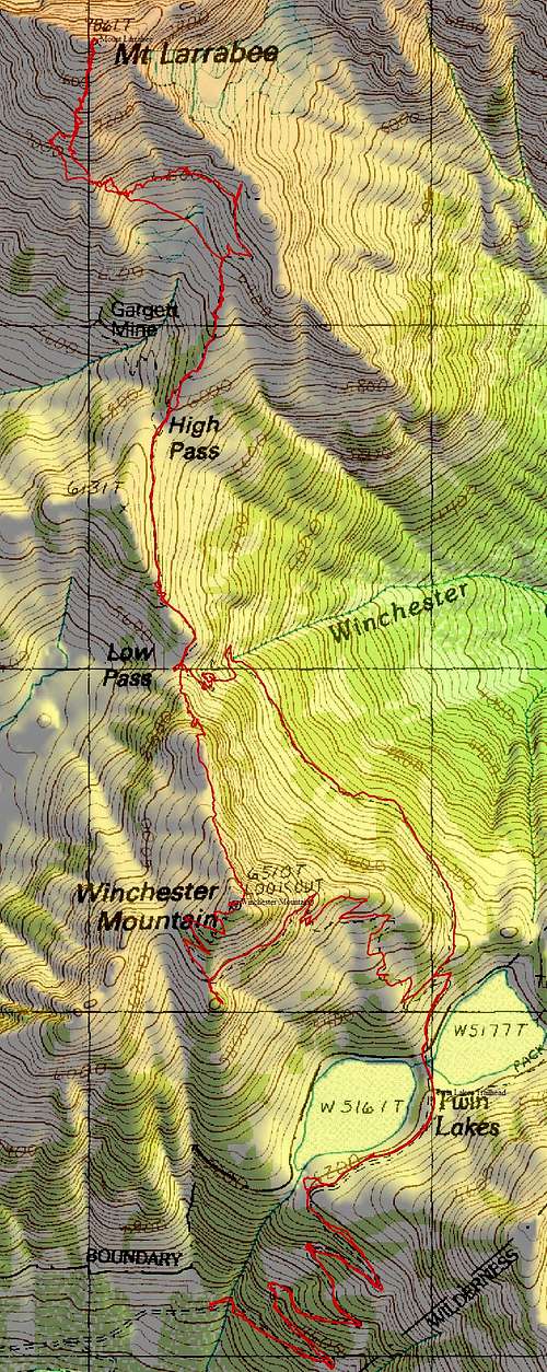 Mount Larrabee and Winchester route