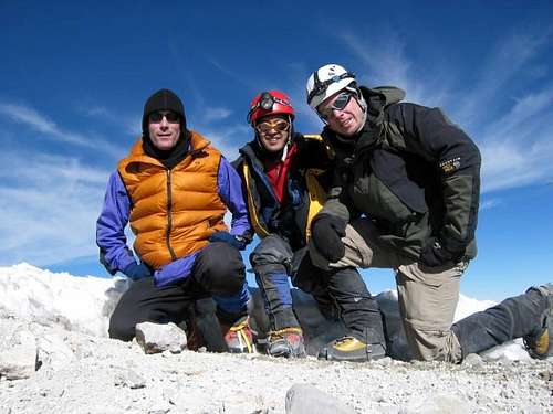 Our 3 man team on the summit
...