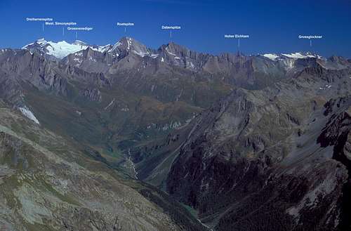 estern view with captions