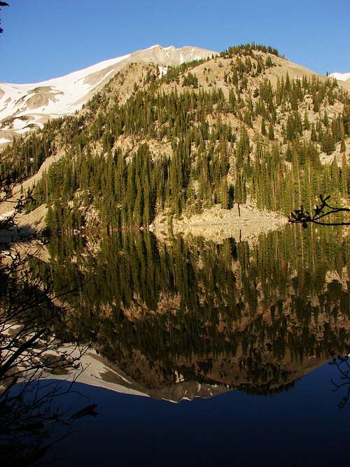 Mt. Sopris reflection on Thomas Lake