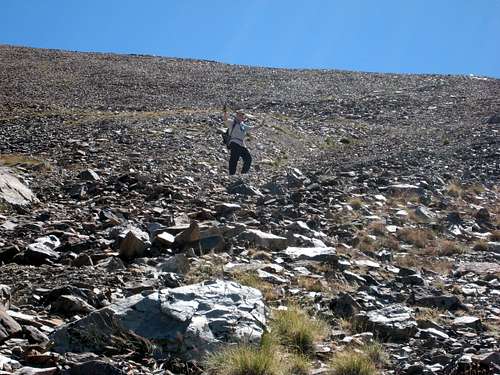 On the First Talus Slope
