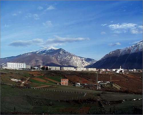 View of Koritnik from Kukes