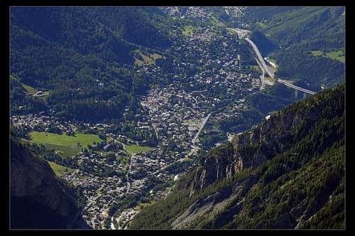 Courmayeur seen from Torino